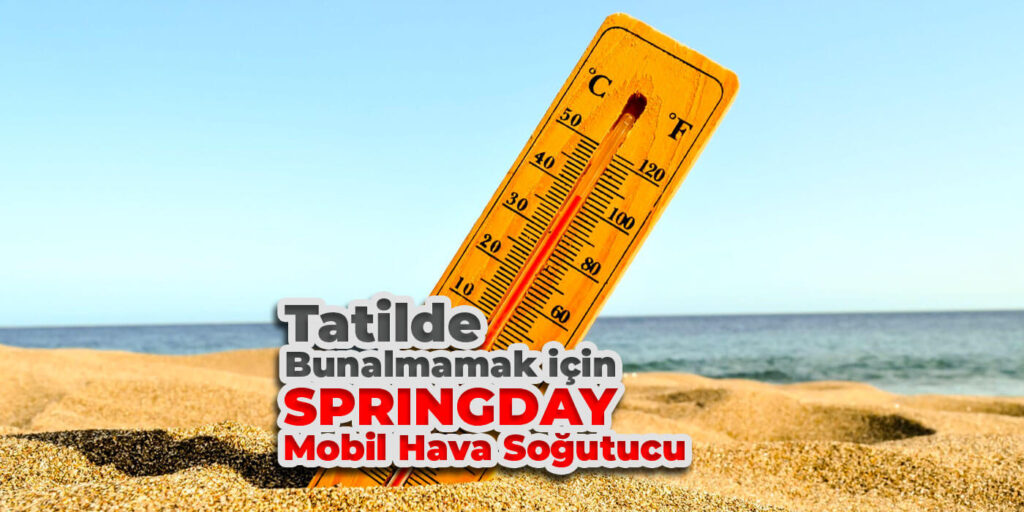 Tatilde Bunalmamak için Sprinday Taşınabilir Sulu Klima